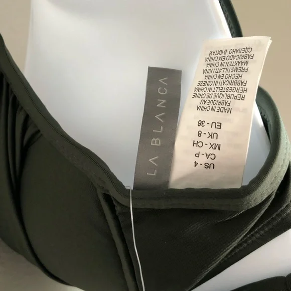 La Blanca Island Goddess Underwire Standard Island Goddess Shirred Hipster Set - Picture 7 of 7